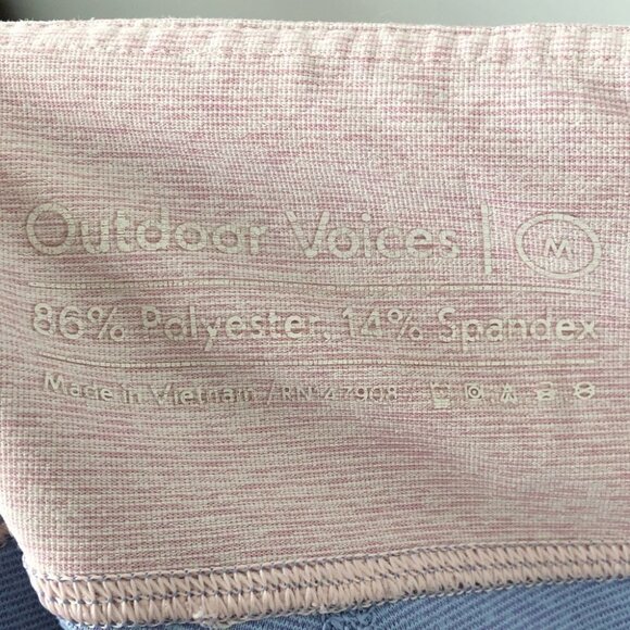 Outdoor Voices 7/8 Spring Leggings Lilac/Lavender/Dahlia  Size Medium - Picture 6 of 7